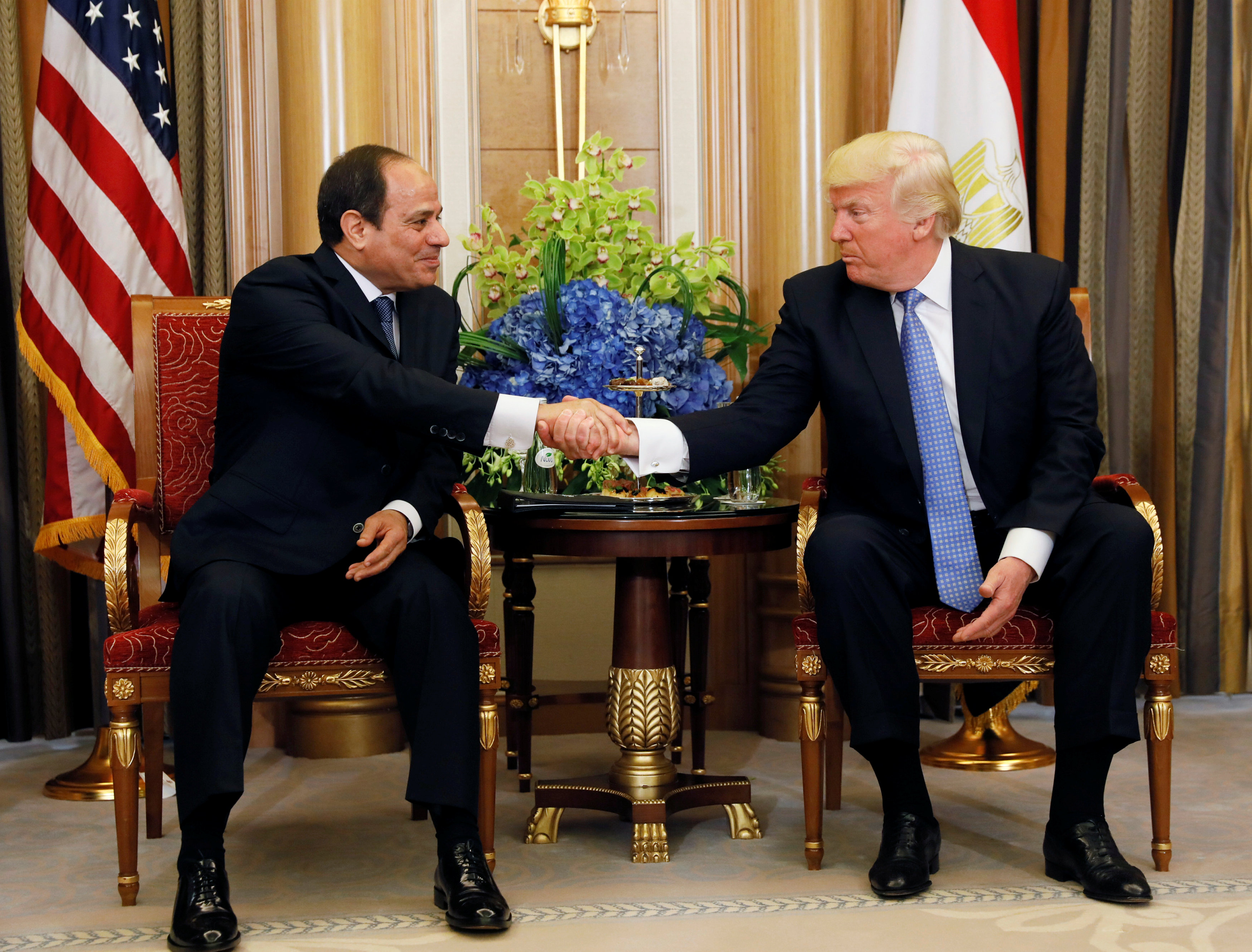 الرئيس المصري ونظيره الأمريكى