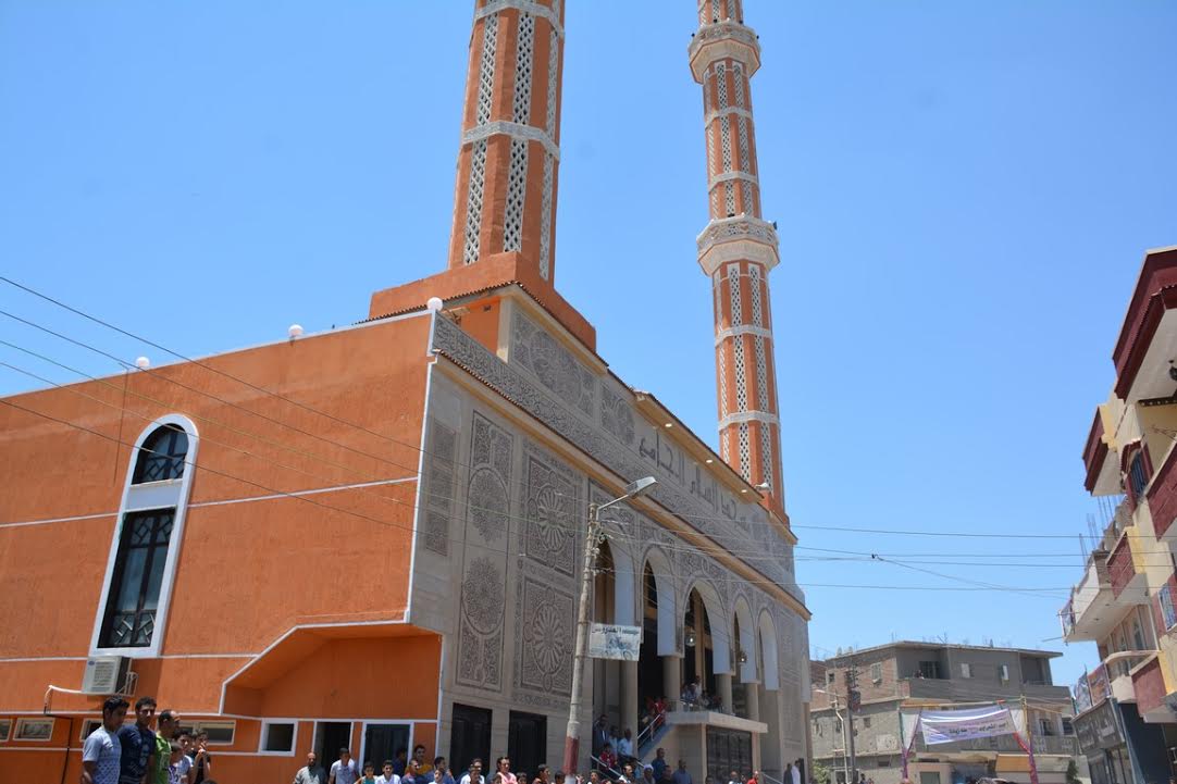 المسجد الذى تم افتتاحه اليوم