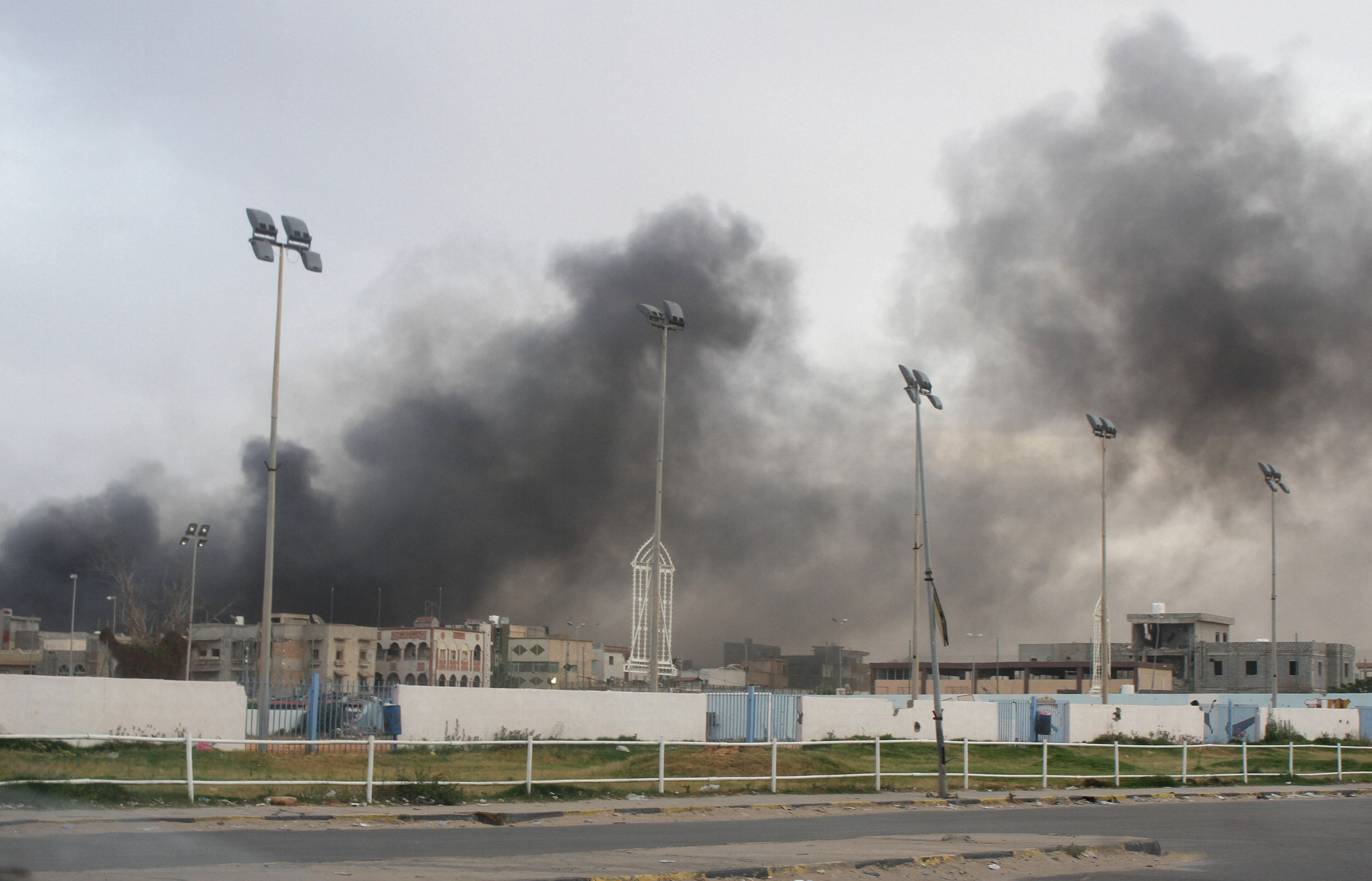الوضع فى طرابلس بعد اشتباكات بين المسلحين