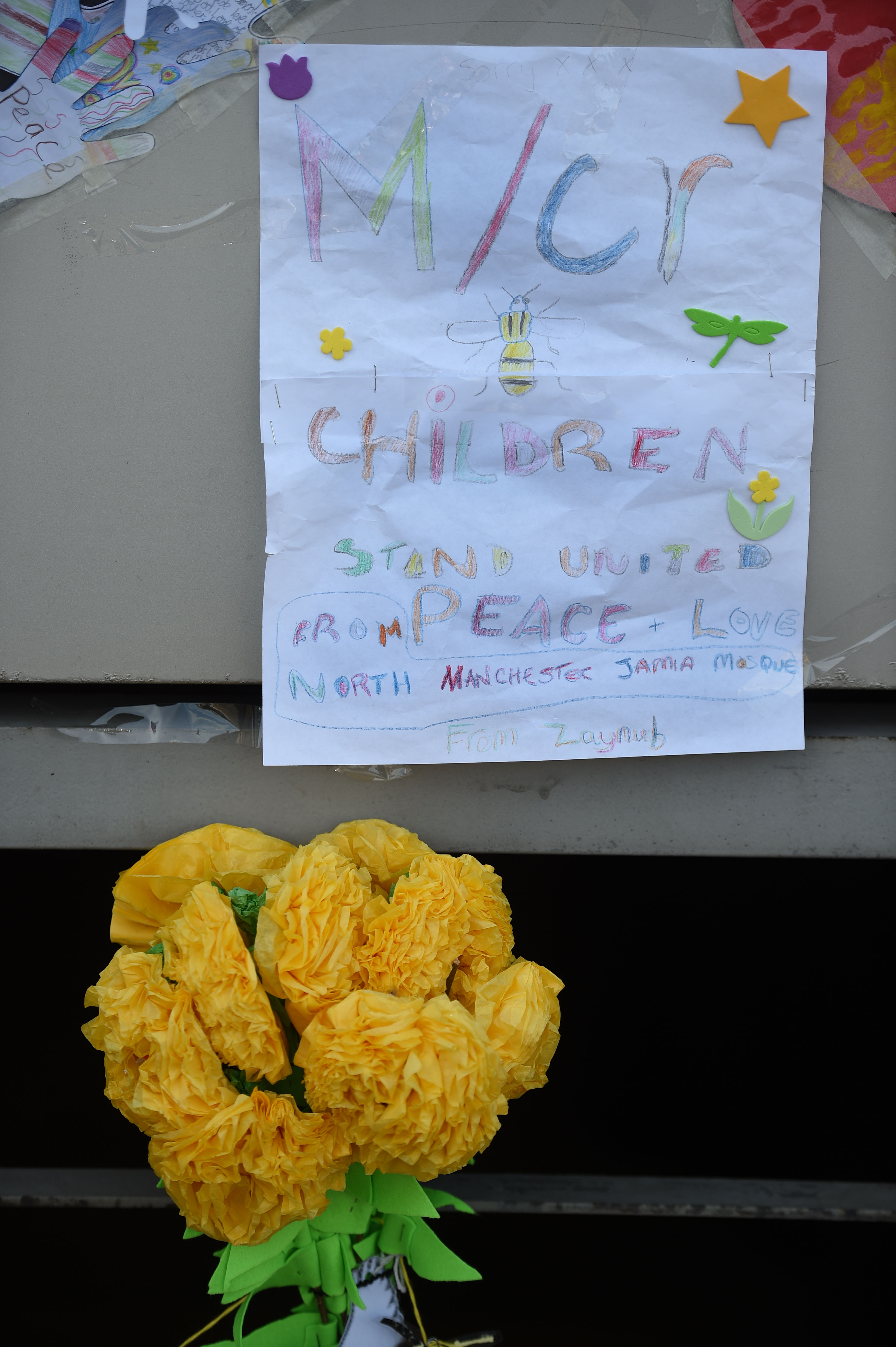 رسالة من الأطفال لضحايا هجوم مانشستر