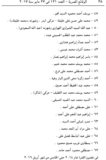 الجريدة الرسمية تنشر قرار إدراج متهمى اغتيال النائب العام بقوائم الإرهاب (7)