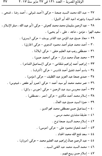 الجريدة الرسمية تنشر قرار إدراج متهمى اغتيال النائب العام بقوائم الإرهاب (6)