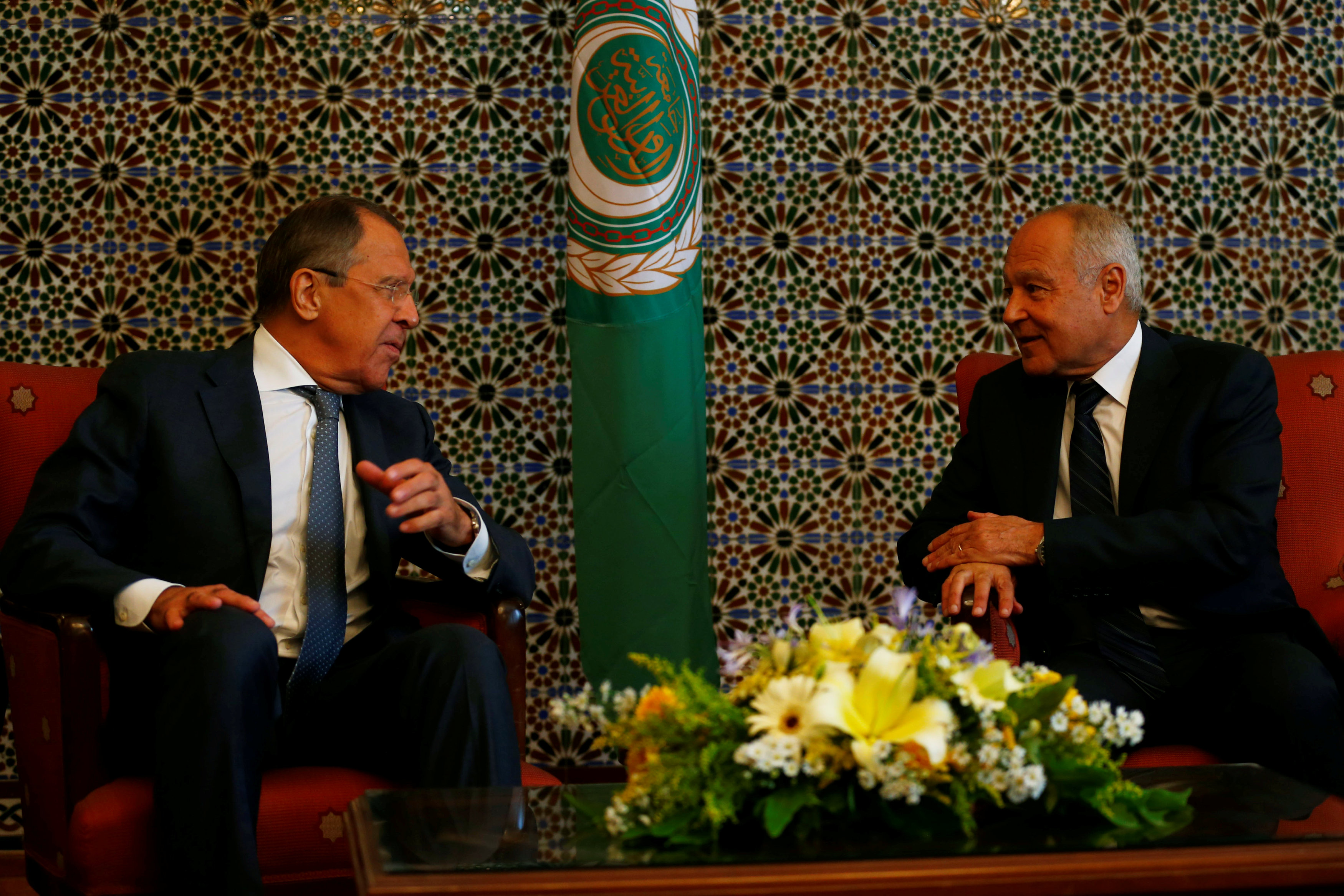 الأمين العام لجامعة الدول العربية يلتقى لافروف
