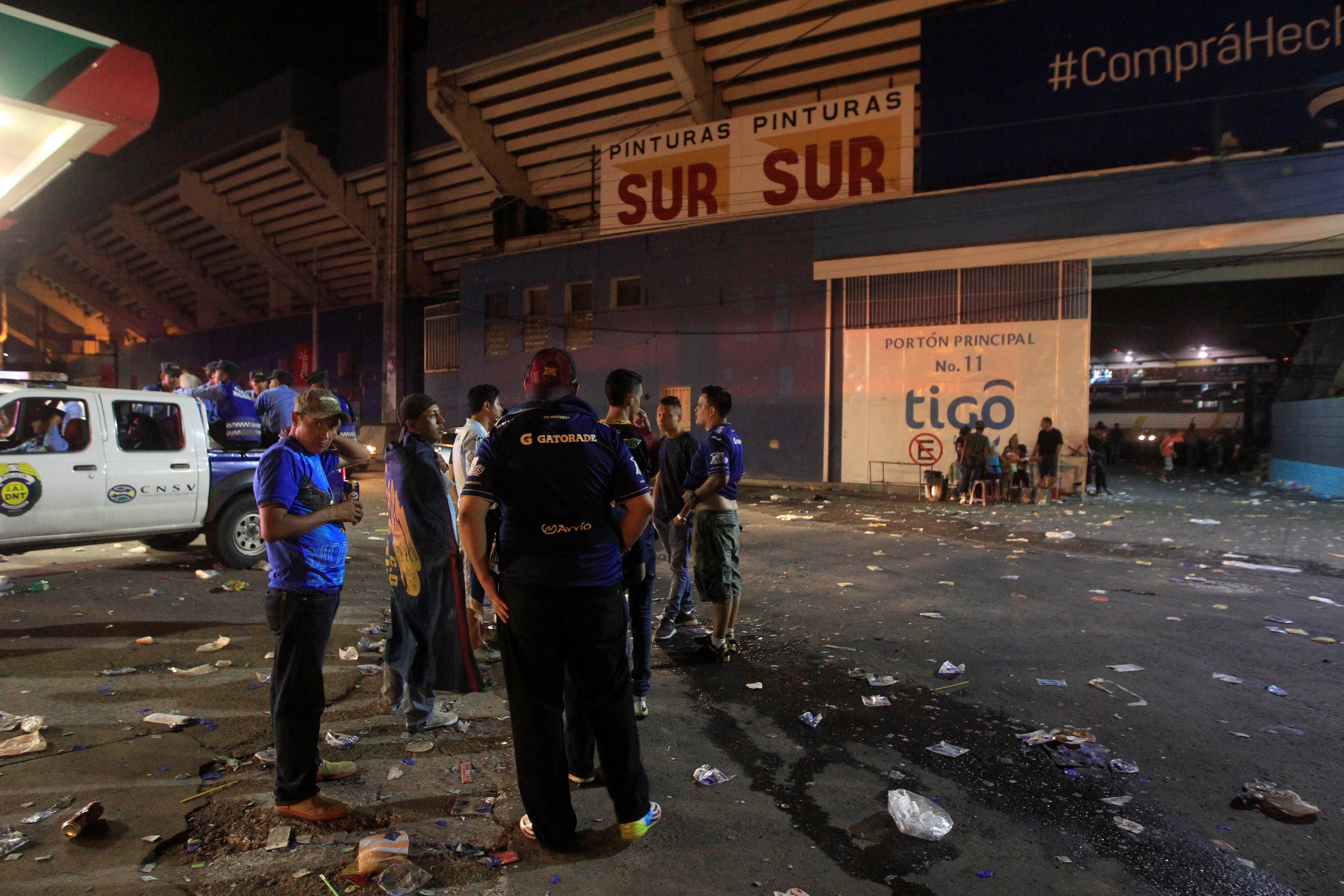 الشرطة تنتشر بمحيط الحادث فى هندوراس