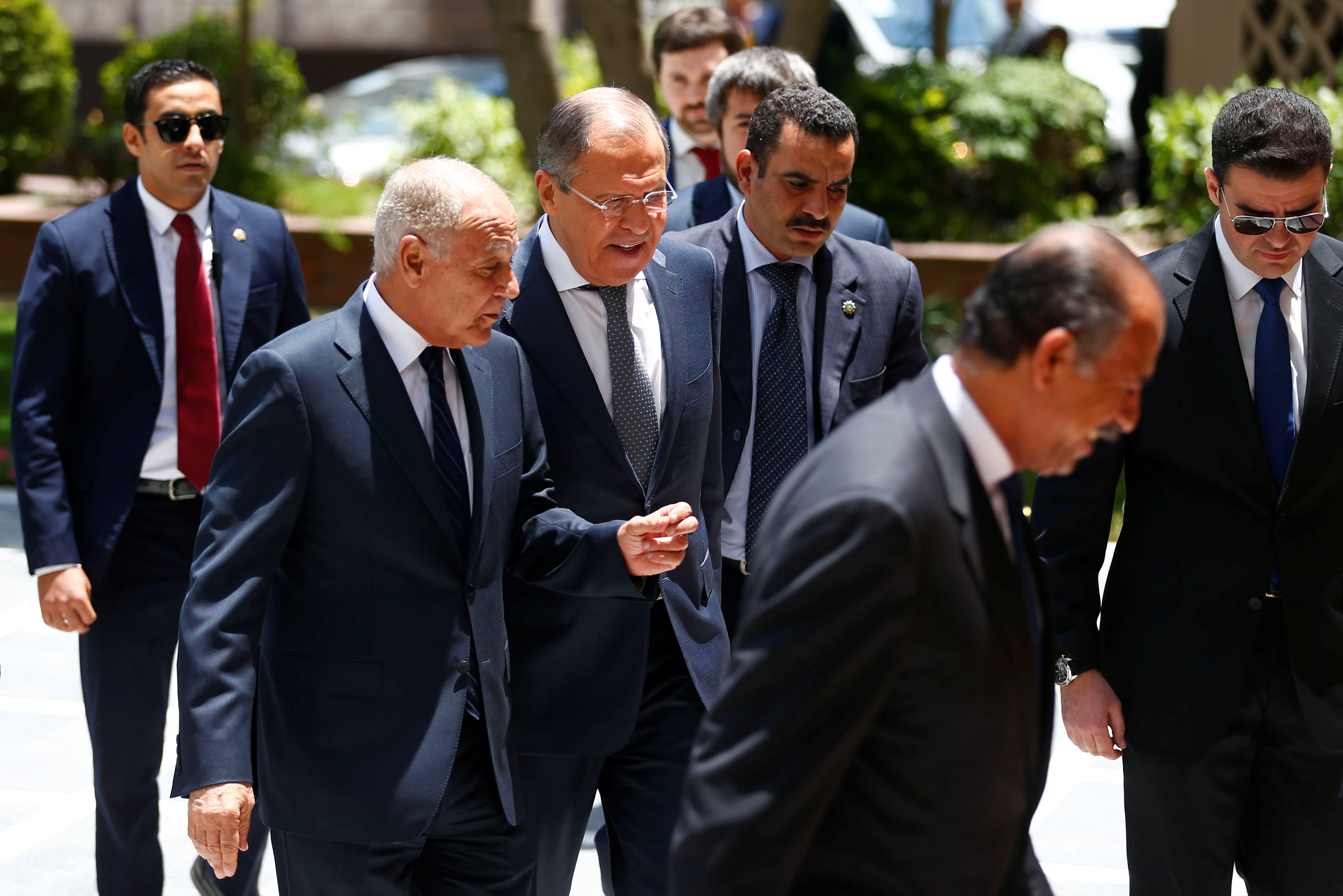 أبو الغيط يستقبل لافروف