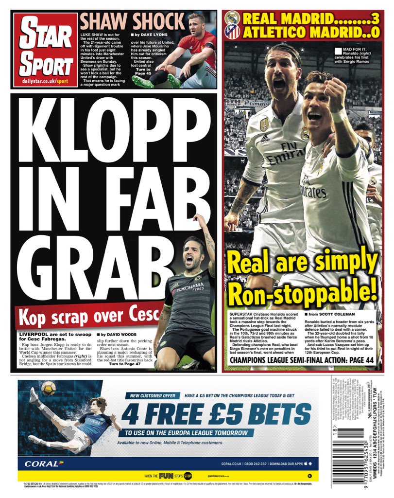 غلاف صحيفة ستار سبورت