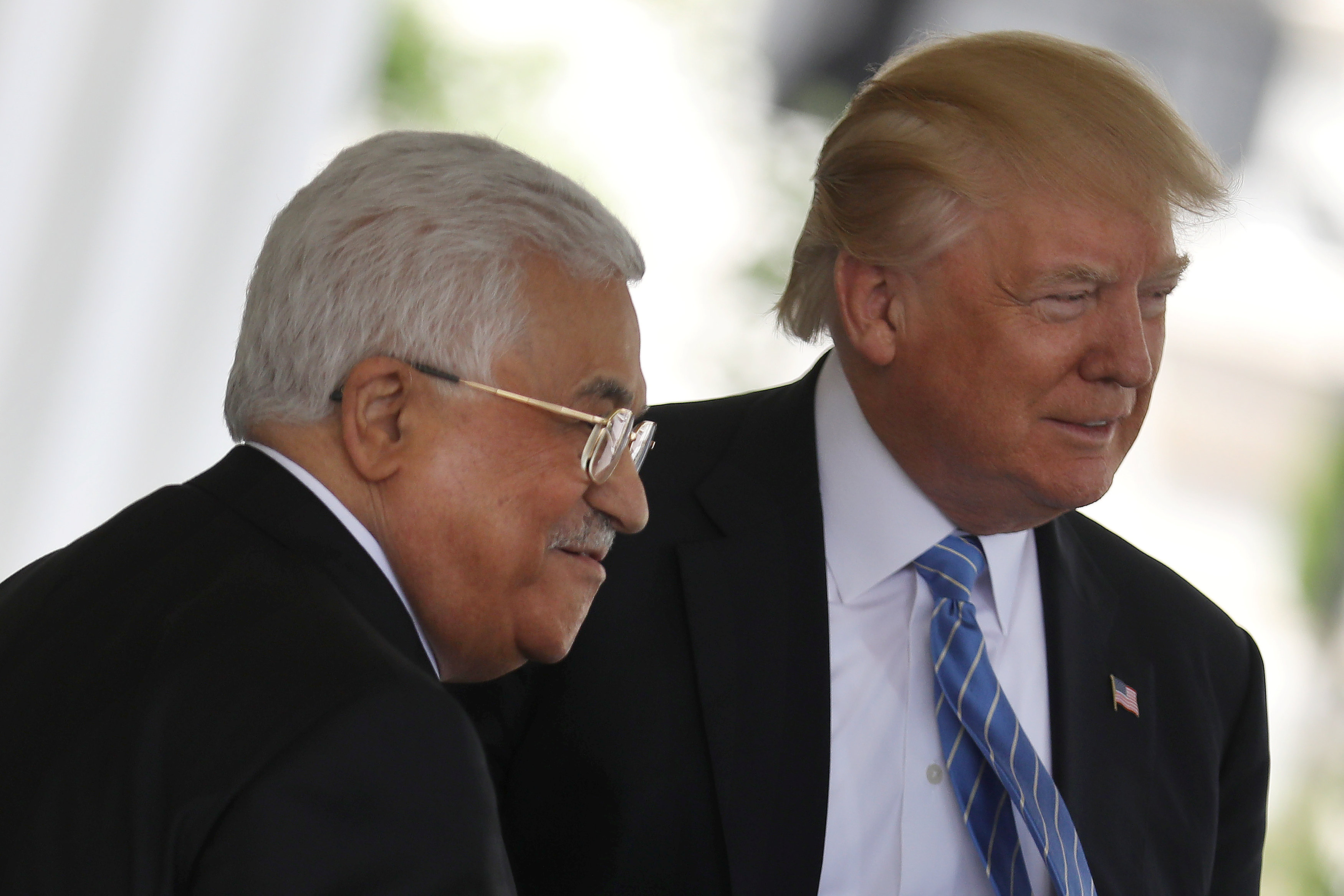 الرئيس الأمريكى ونظيره الفلسطينى
