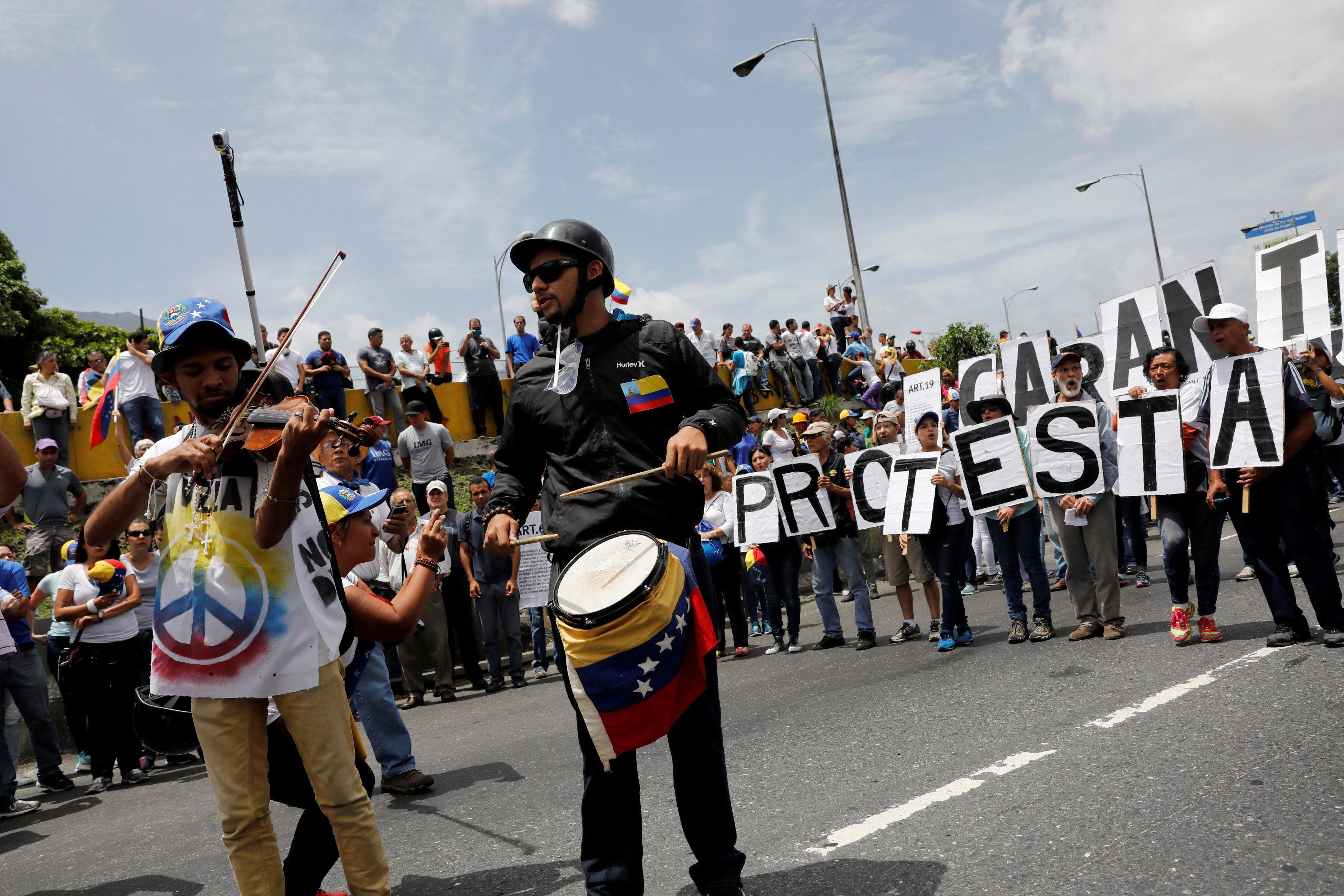 مظاهرات معارضة لحكومة فنزويلا