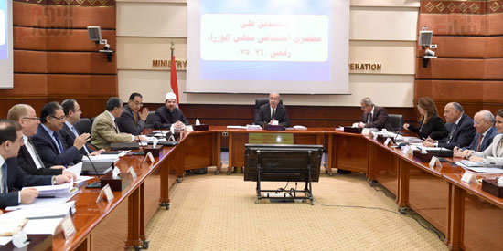  اجتماع الحكومة الأسبوعى برئاسة المهندس شريف إسماعيل (11)