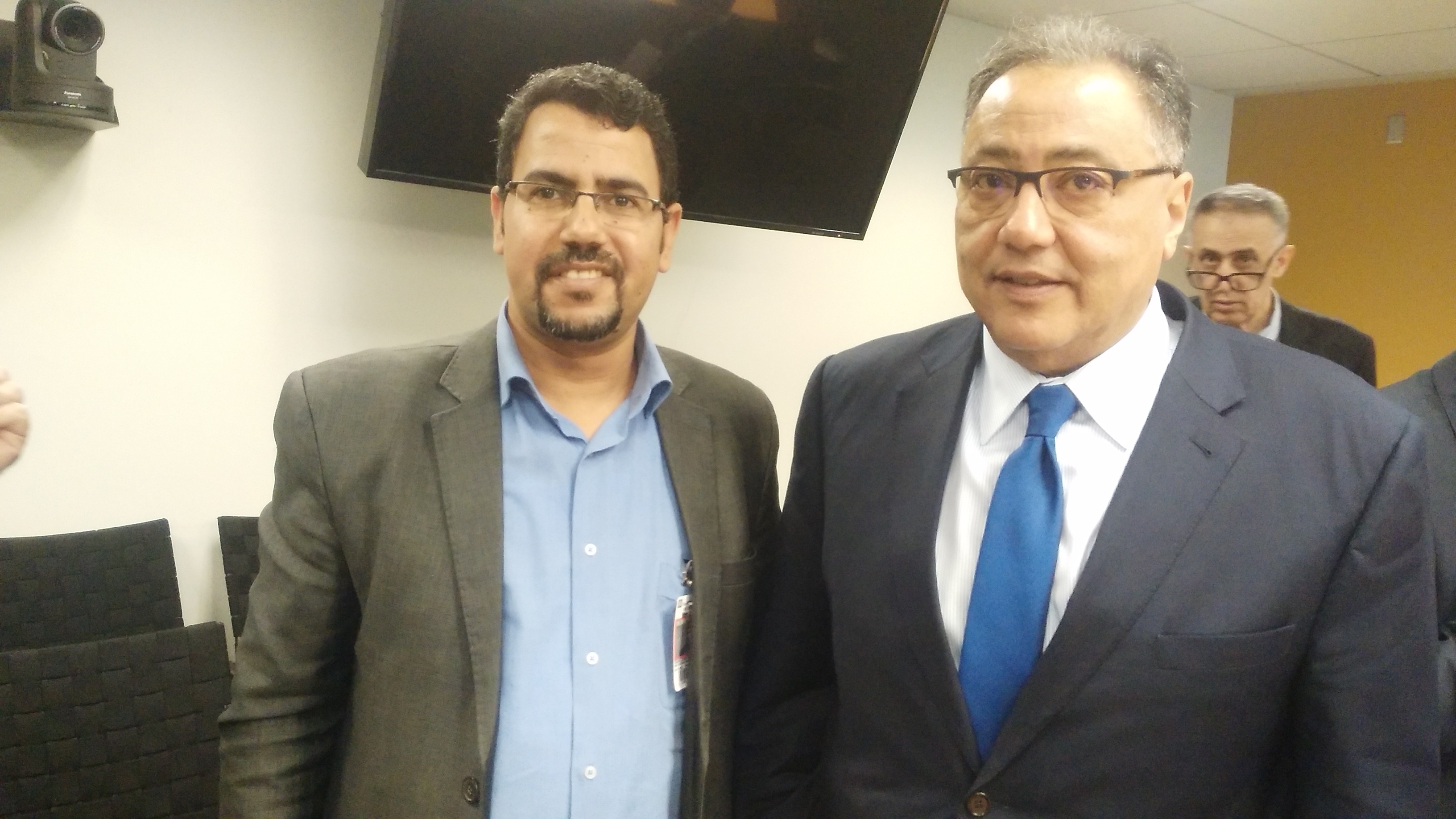 نائب رئيس البنك الدولى مع الزميل عبد الحليم سالم