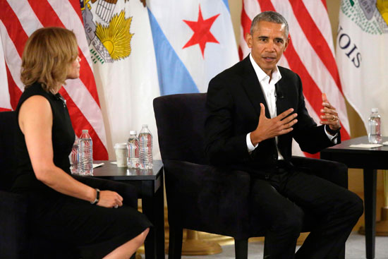 أوباما يعلن إنشاء مركز لاعداد القادة فى شيكاغو