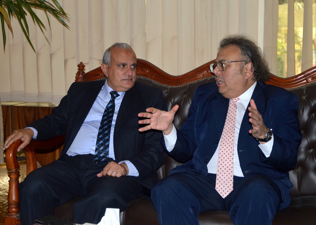رئيس جامعة طنطا يستقبل الدكتور شريف مليكة (7)