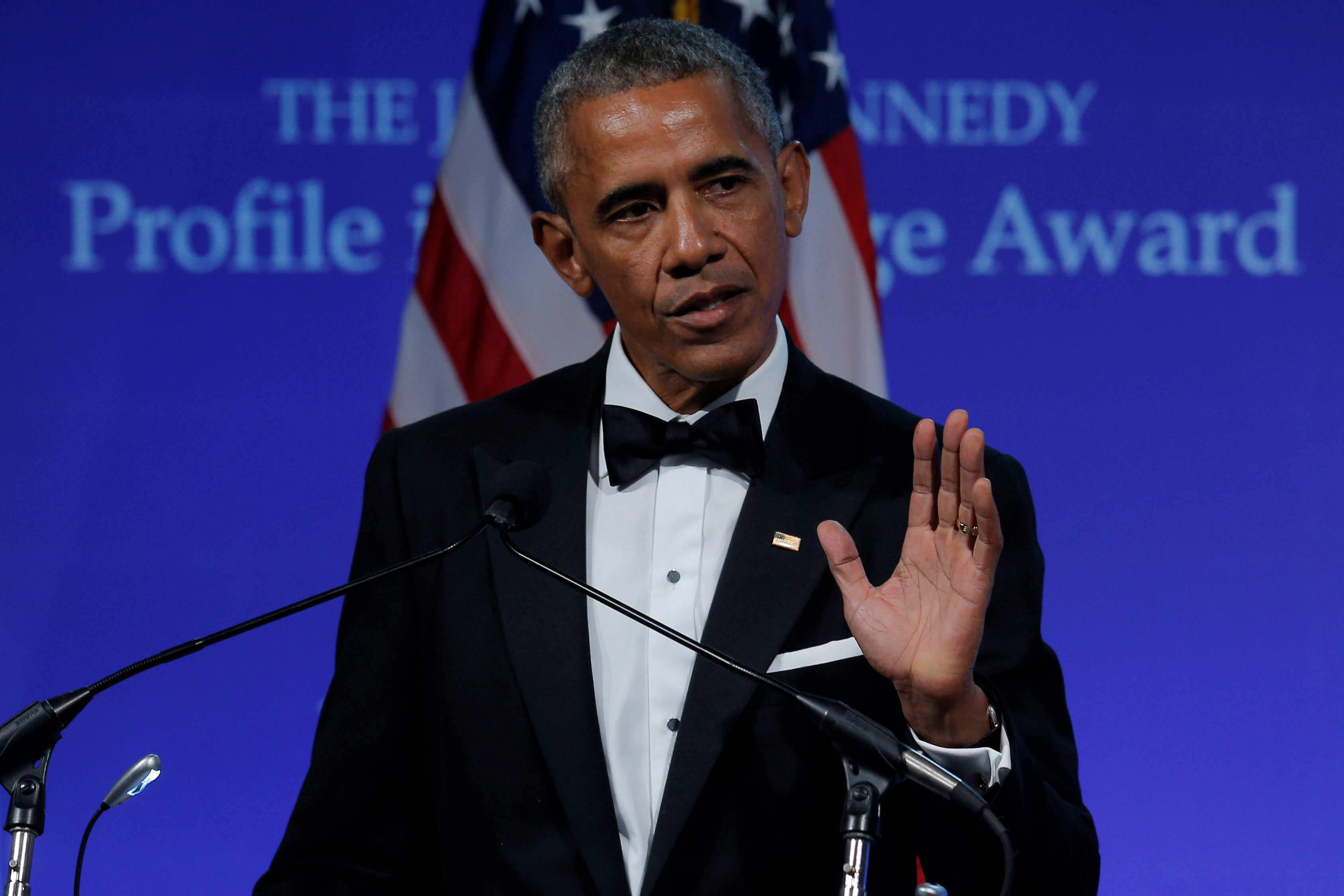 كلمة أوباما بمناسبة تسليمه جائزة كينيدي للشجاعة