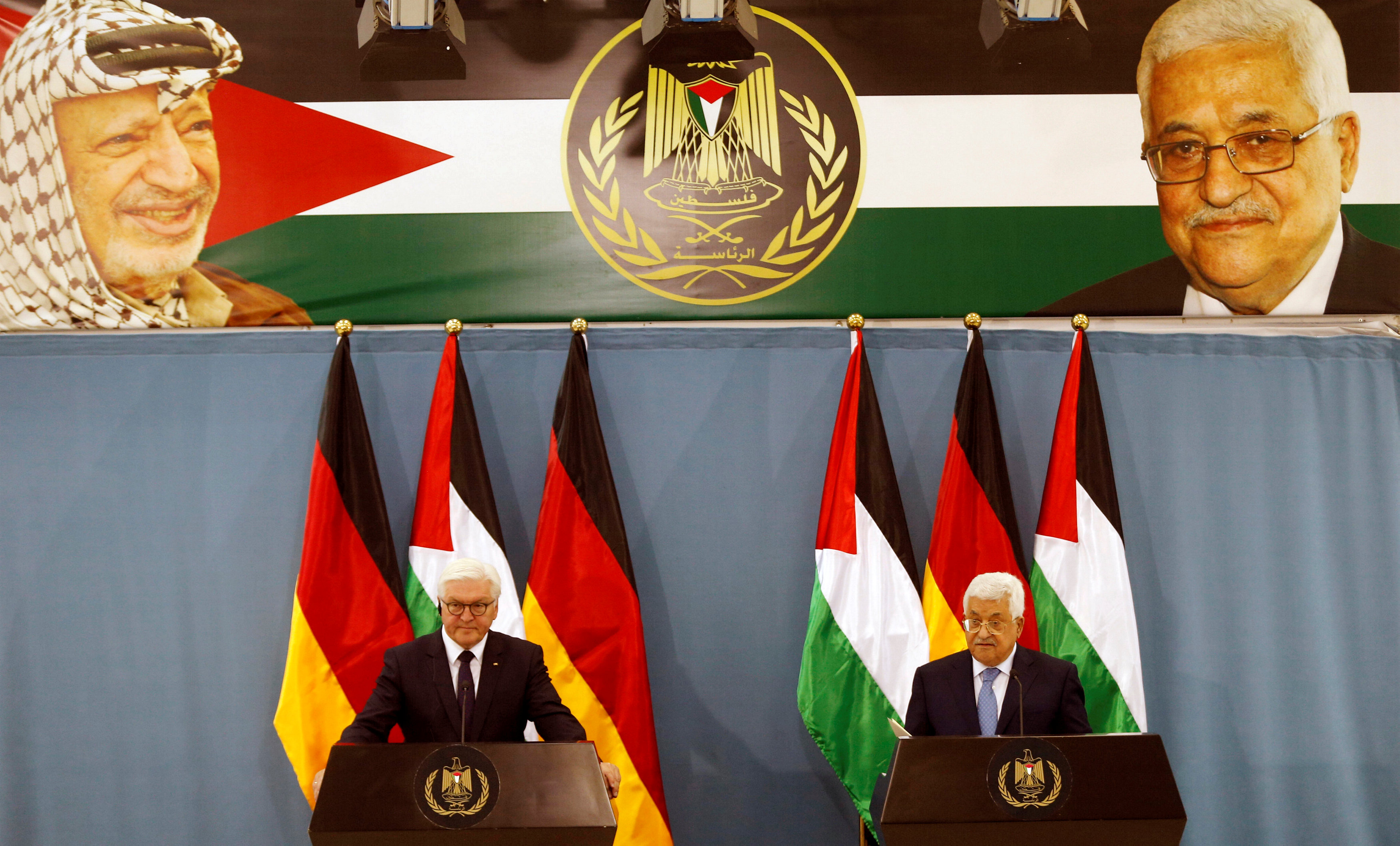 مؤتمر صحفى للرئيس الفلسطينى ونظيره الألمانى