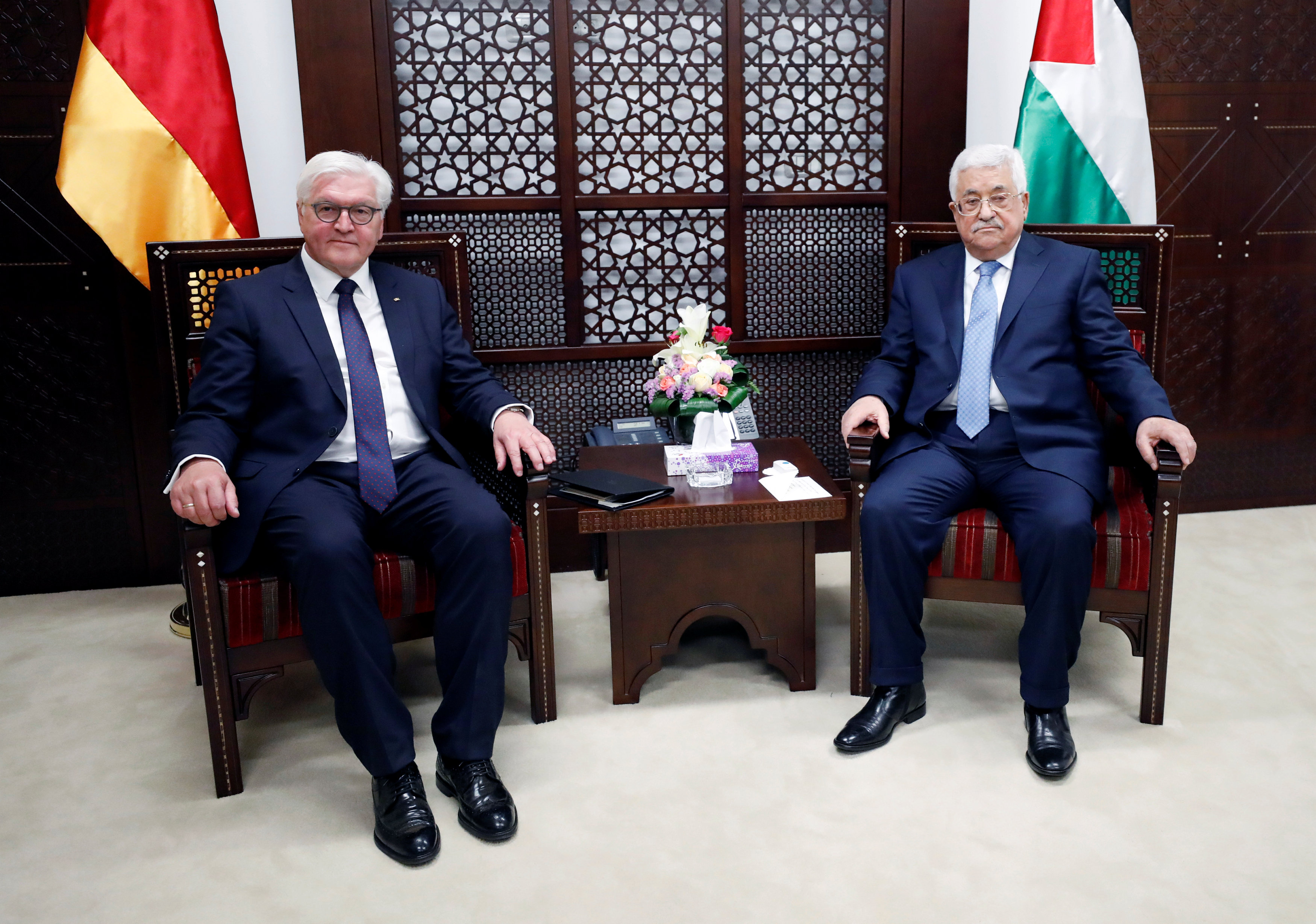 لقاء بين الرئيس الفلسطينى ونظيره الألمانى