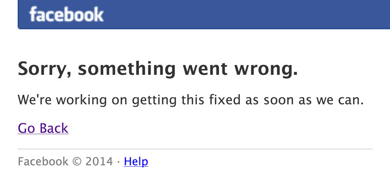 تعطل فيس بوك