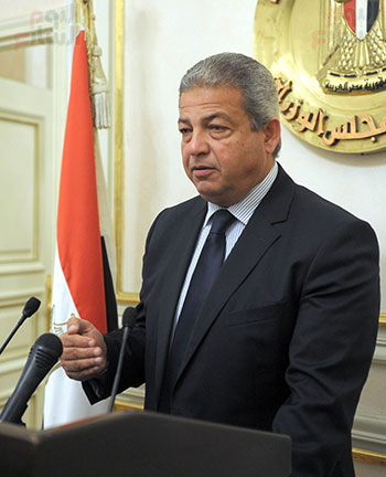 خالد عبد العزيز وزير الشباب مؤتمر صحفى (4)