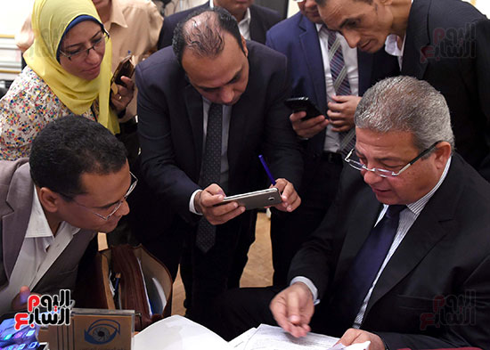 خالد عبد العزيز وزير الشباب مؤتمر صحفى (8)