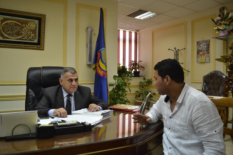 مدير مكتب اليوم السابع بالبحيرة مع سكرتير عام محافظة البحيرة