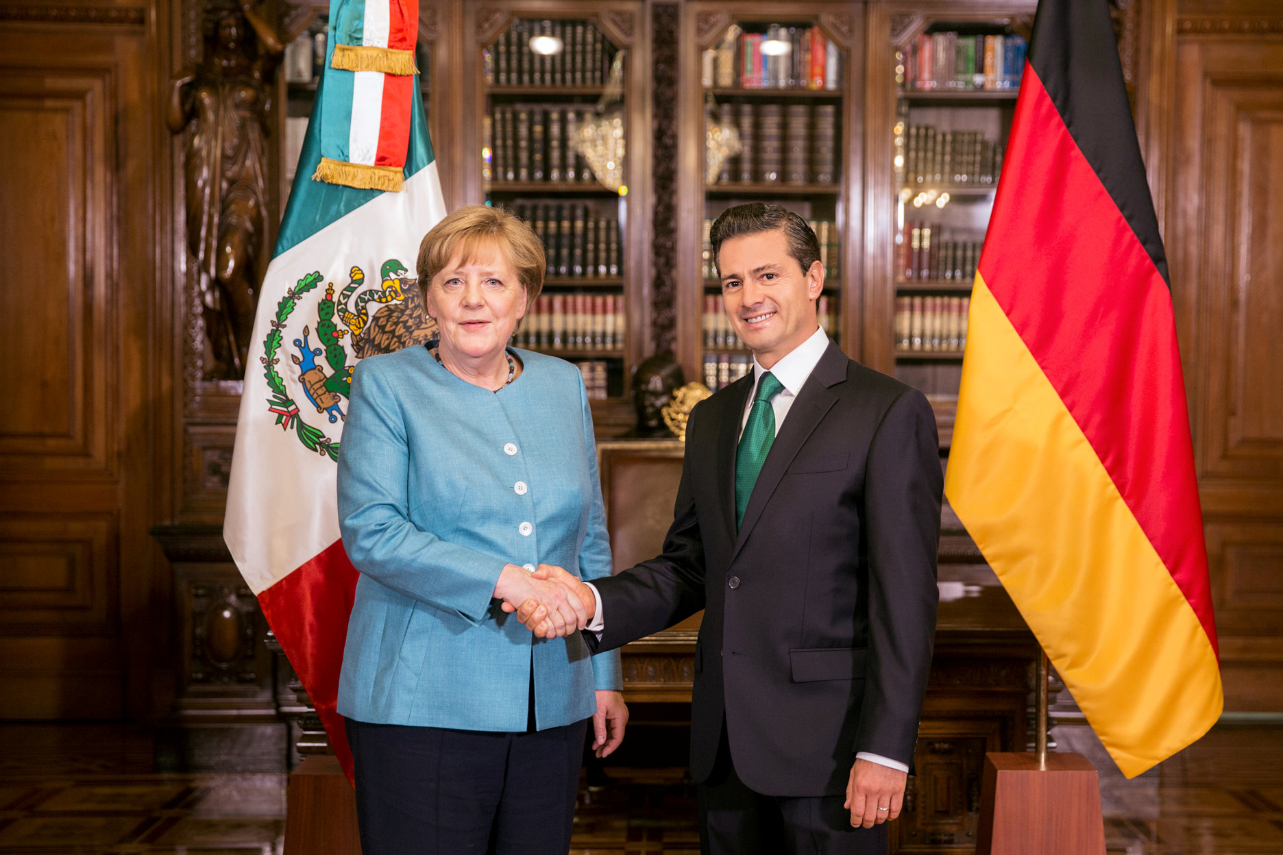 ميركل والرئيس المكسيكى