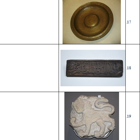 القطع الأثرية المقرر عرضها بمعرض كازاخستان (7)