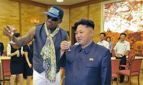 رودمان مع زعيم كوريا الشمالية