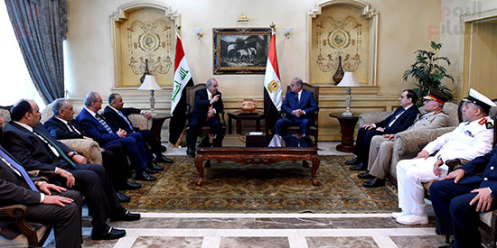 شريف اسماعيل يستقبل نائب رئيس العراق (11)