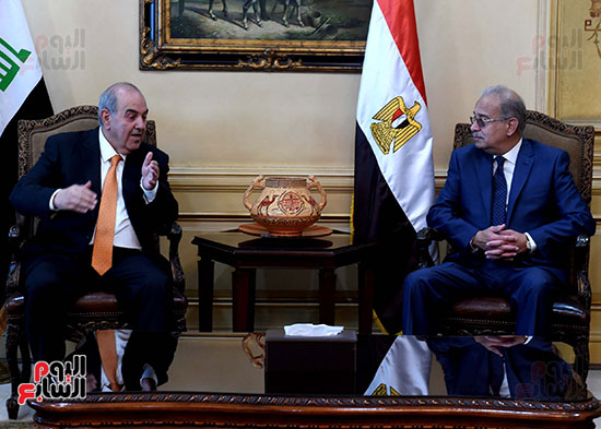 شريف اسماعيل يستقبل نائب رئيس العراق (13)