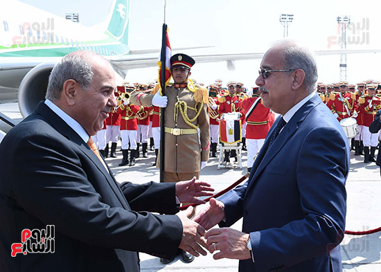 شريف اسماعيل يستقبل نائب رئيس العراق (1)