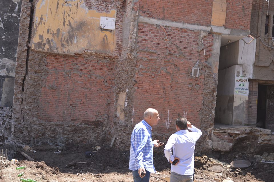 حدوث ميول 40سم لبرج سكني