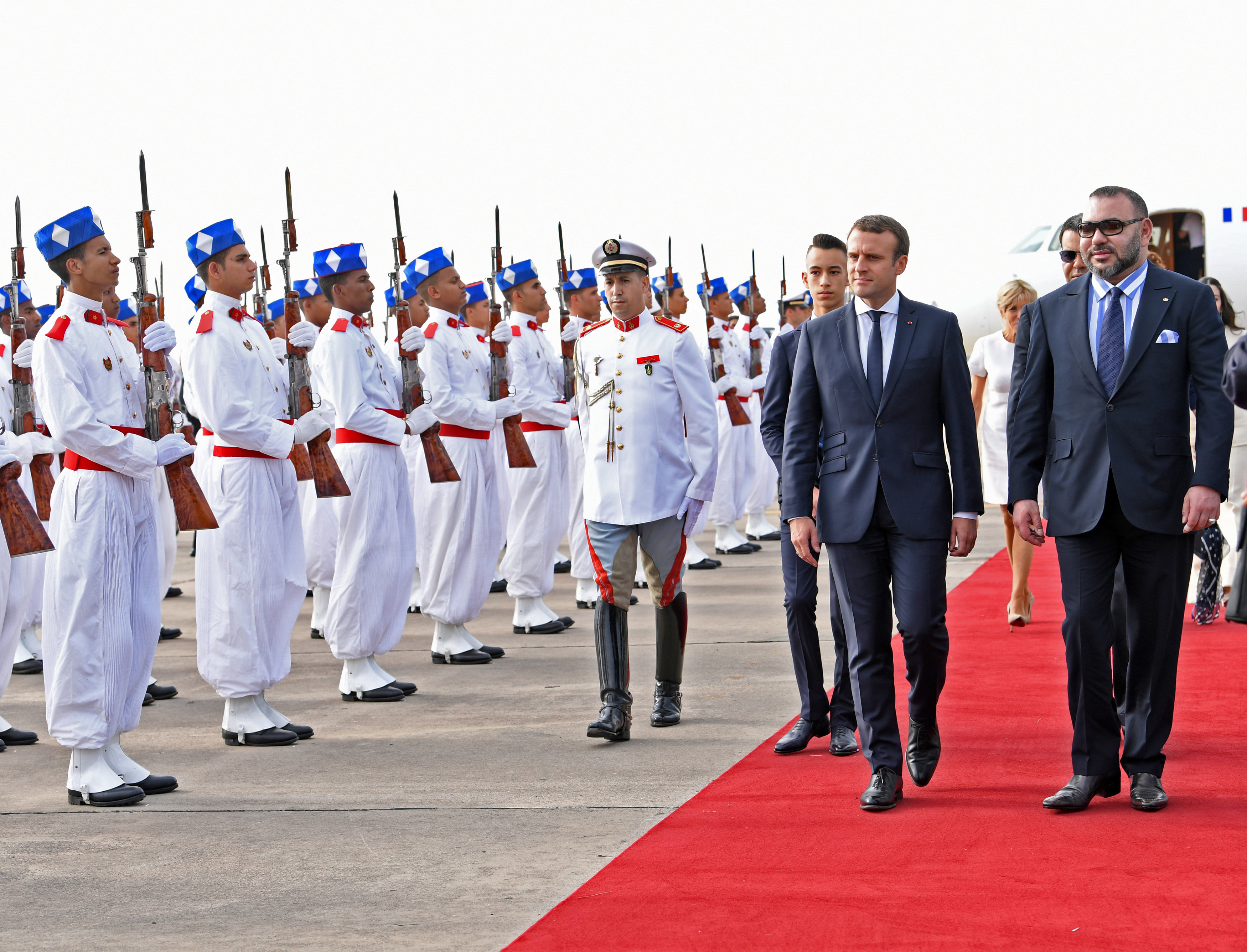 ملك المغرب يستقبل الرئيس الفرنسى