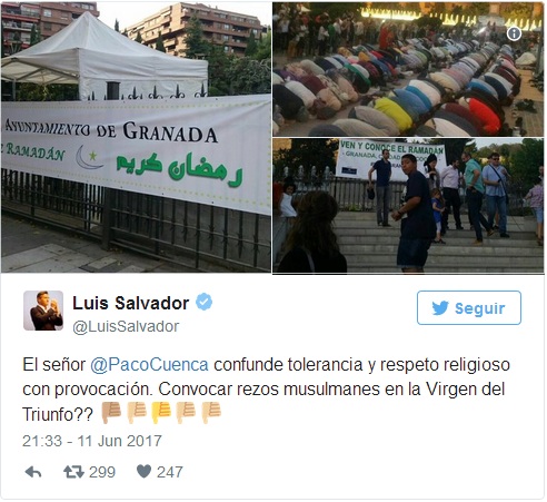 صلاة جماعة للمسلمين تثير الجدل فى اسبانيا 