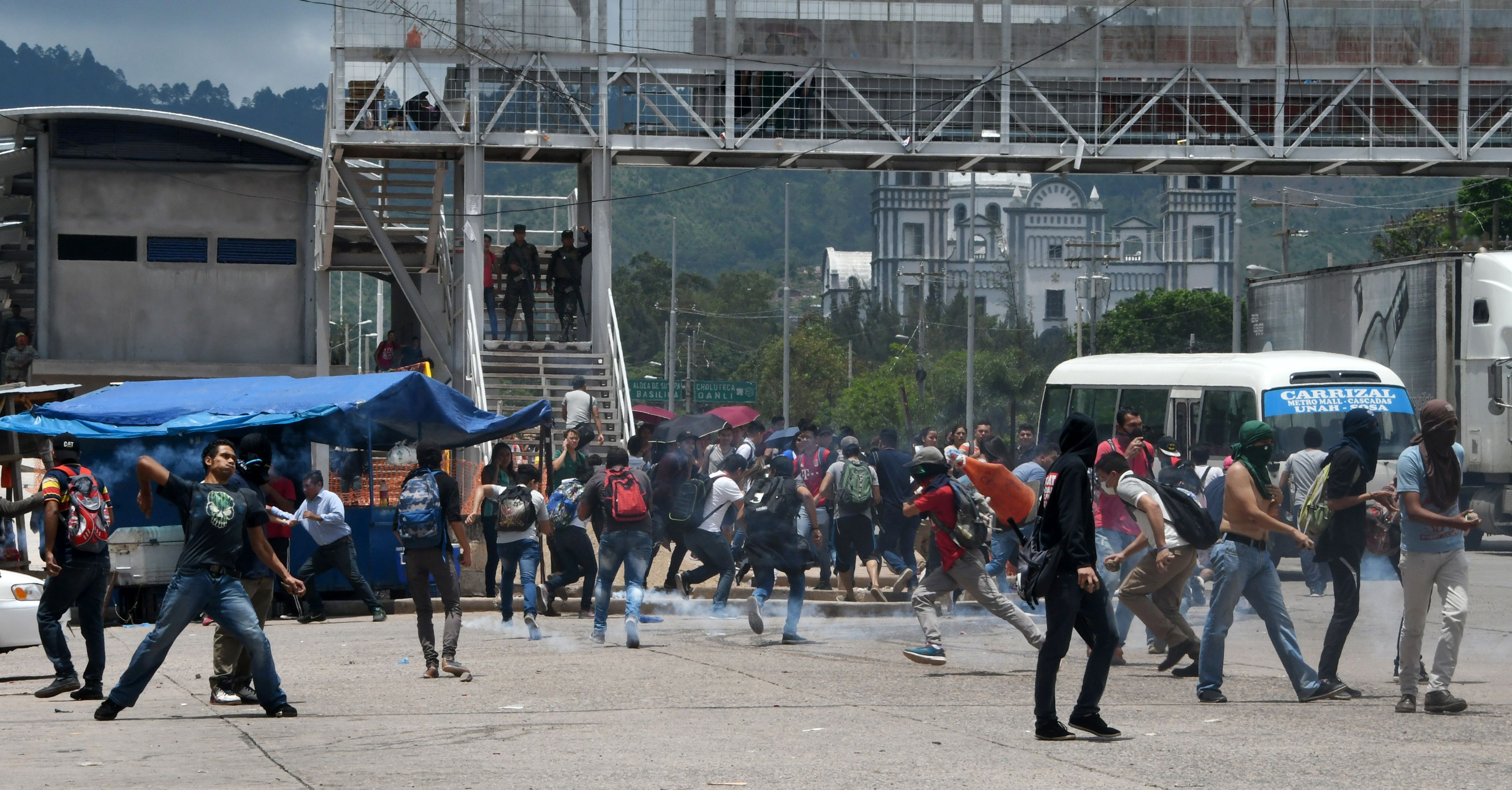 مواجهاتبين شرطة هندوراس وطلاب