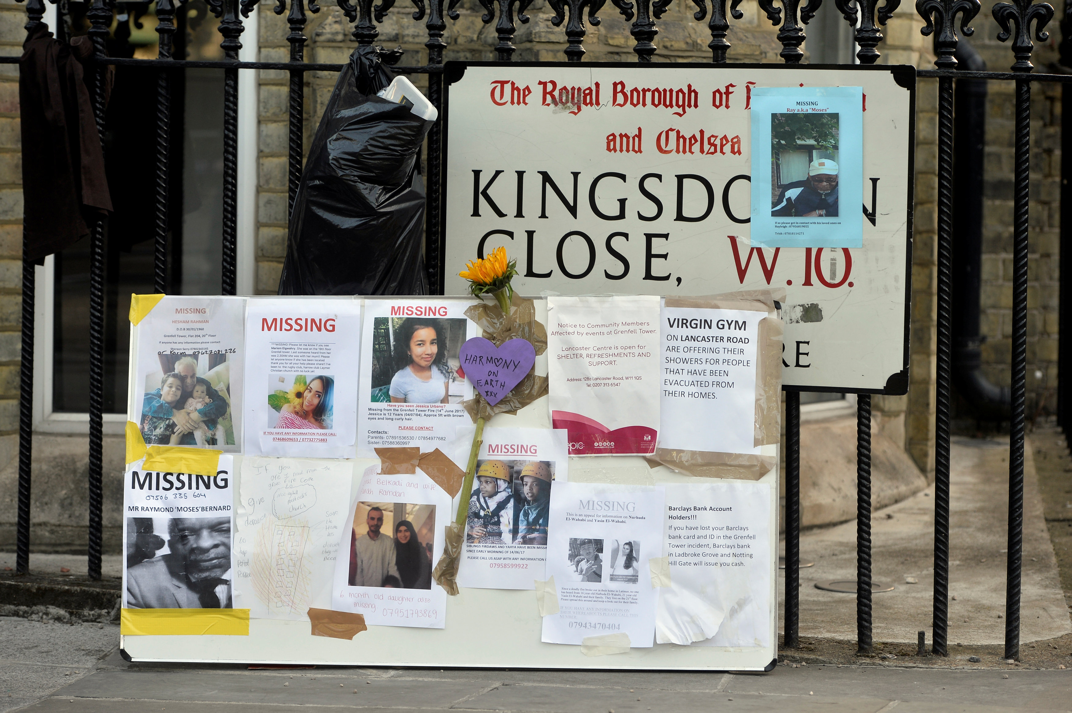 صور وعبارات تأبين للمفقودين فى حريق برج لندن