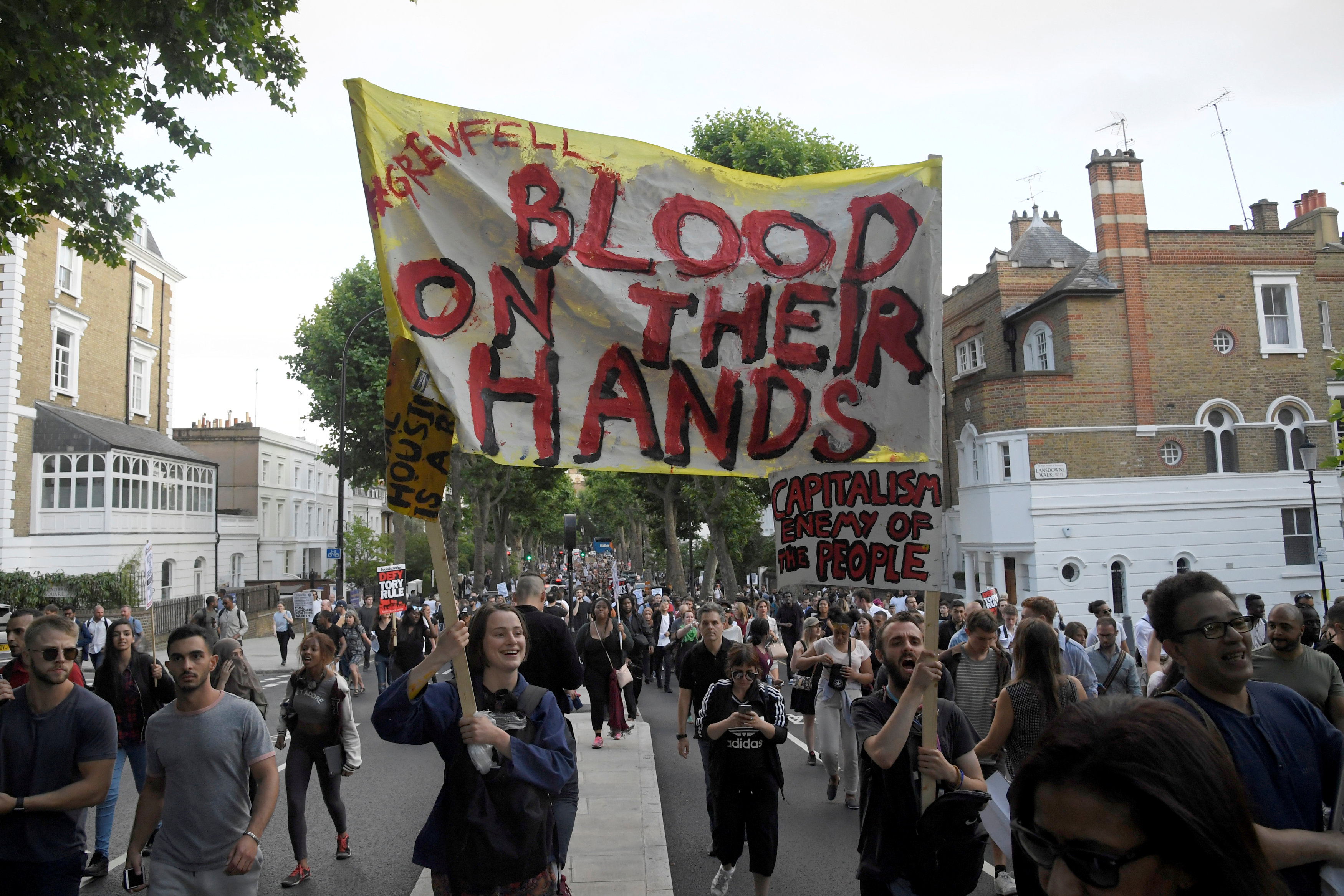 متظاهرون فى لندن