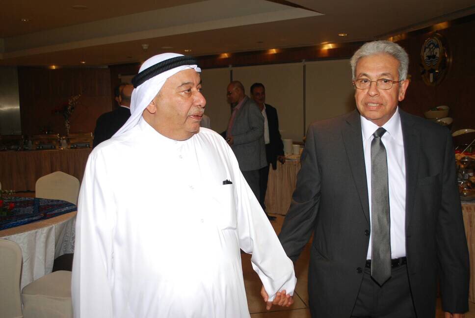 عبد المنعم السعيد مع سفير الكويت