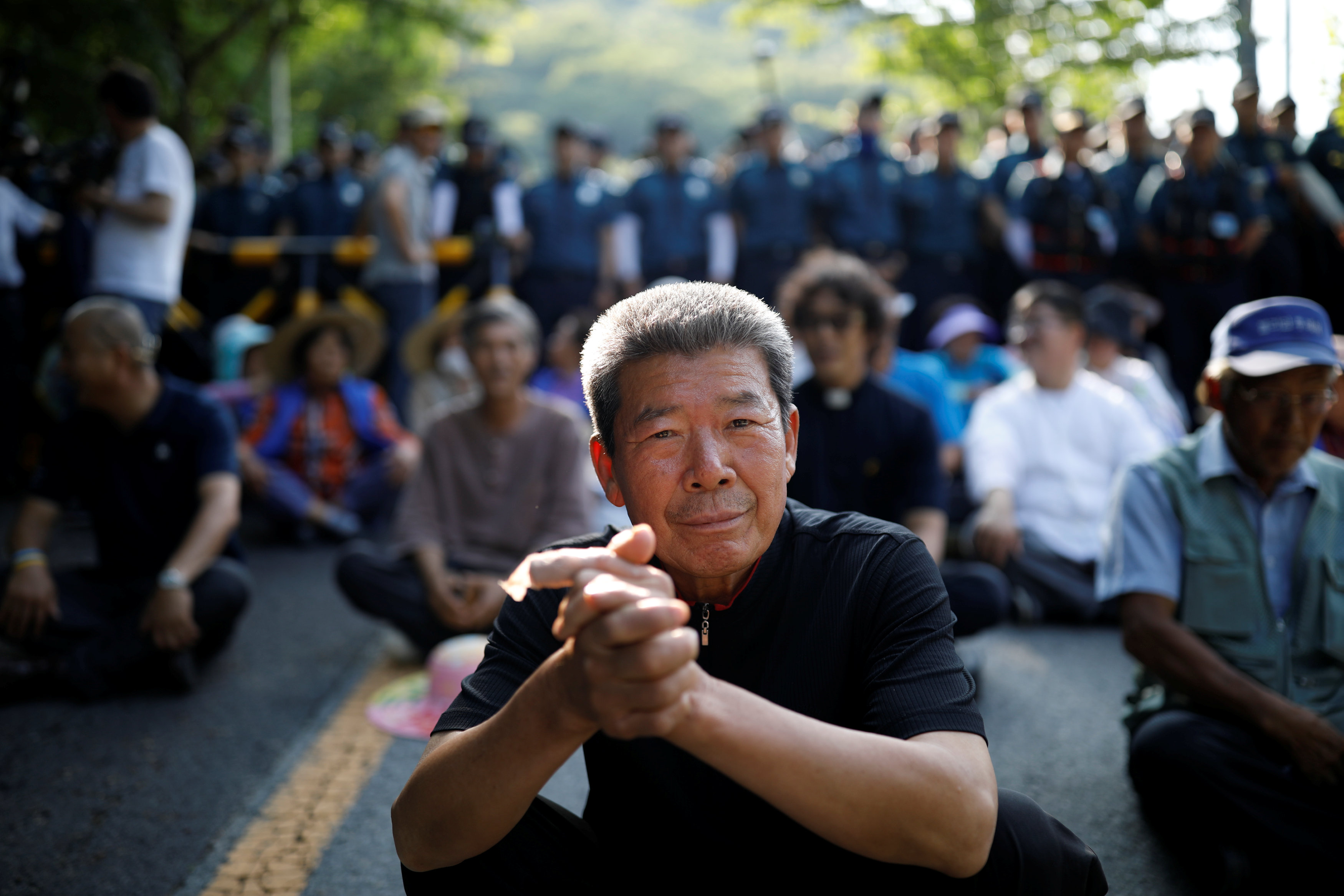 مظاهرات فى كوريا ضد نشر منظومة ثاد