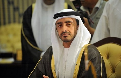 وزير الخارجية الإماراتى عبدالله بن زايد