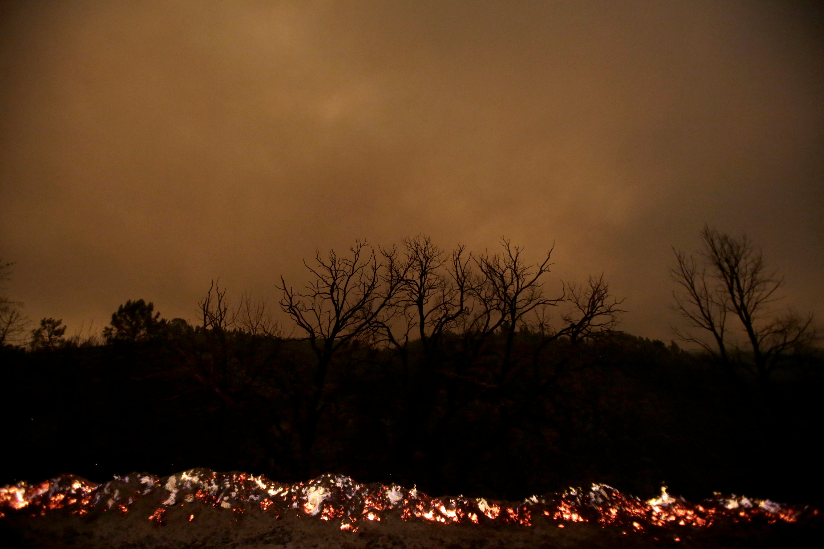 استمرار الحرائق فى غابات بالبرتغال