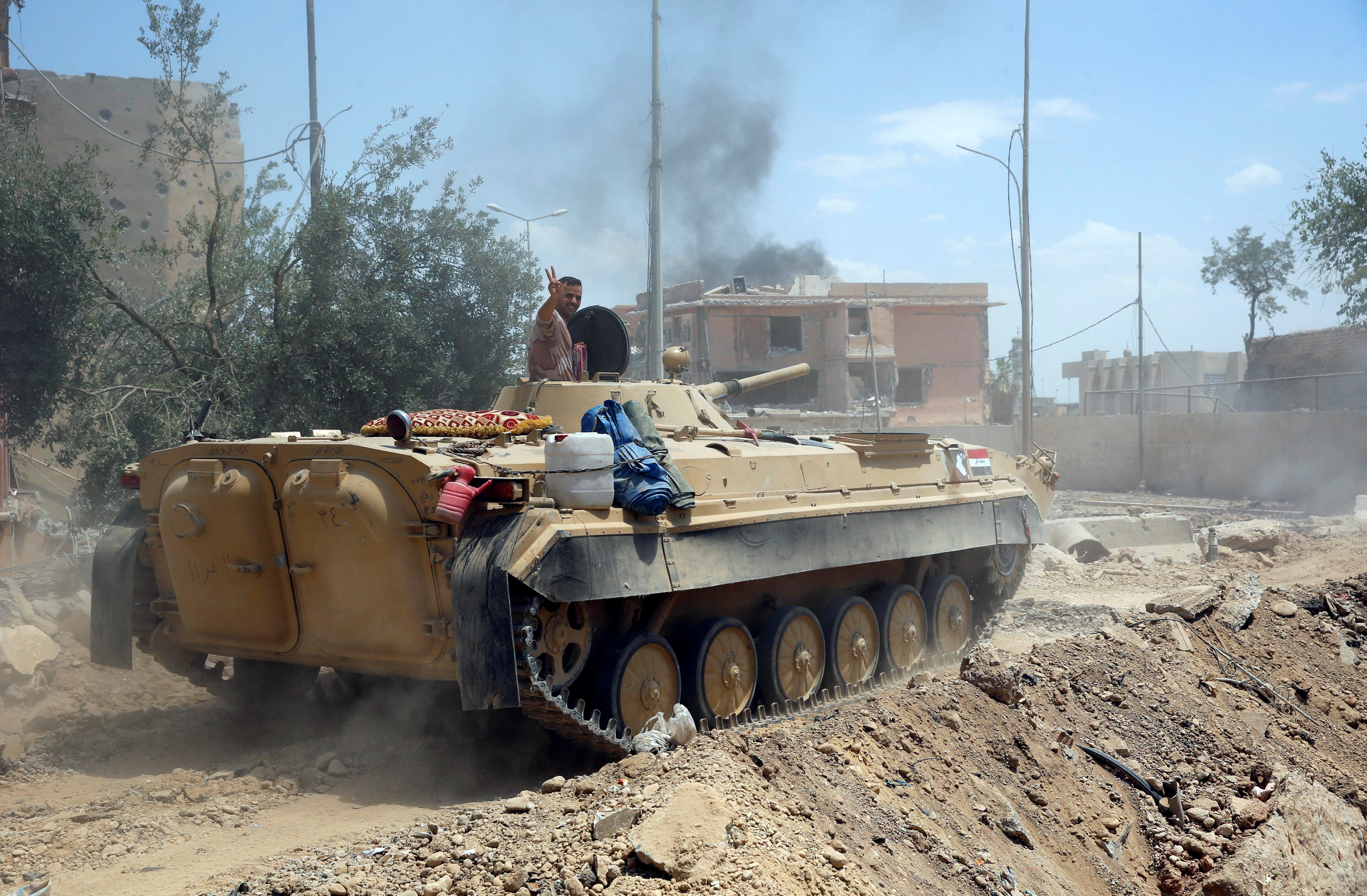 جانب من اقتحام القوات العراقية الموصل