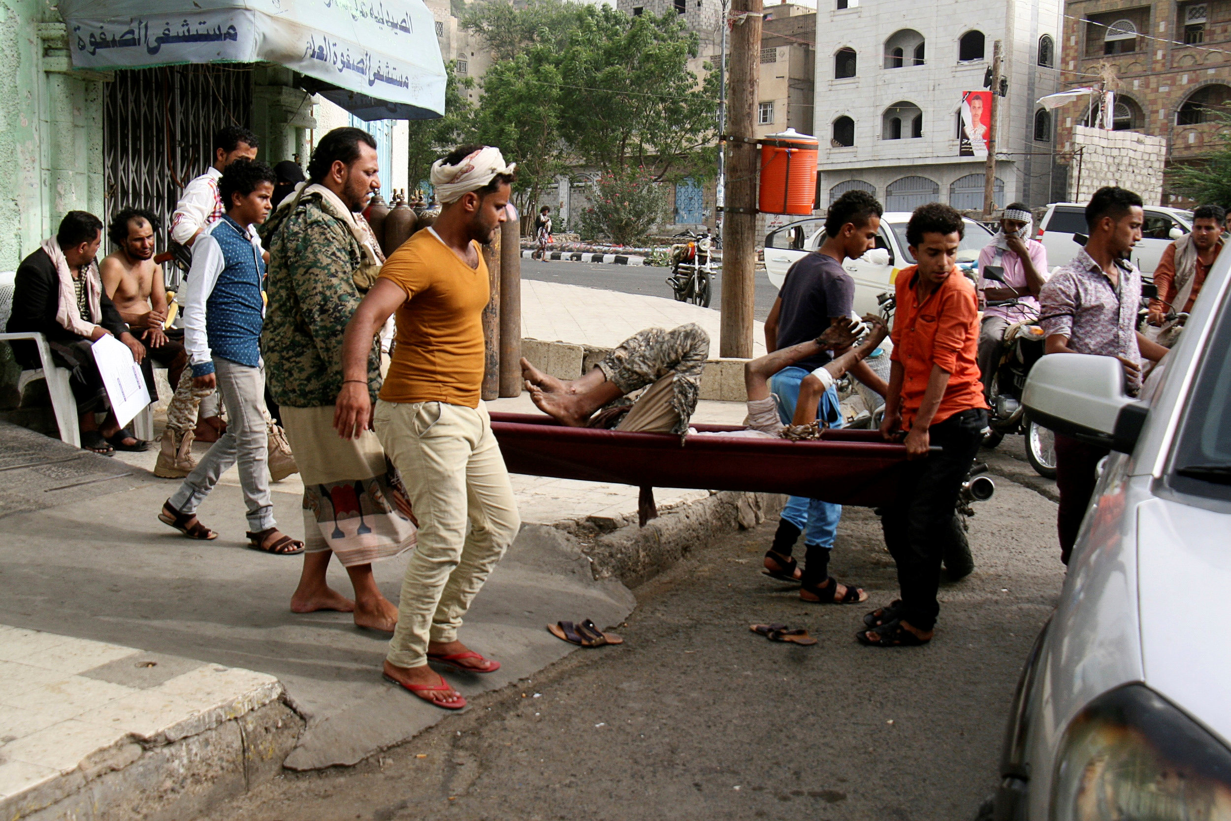 جانب من اشتباكات اليمن