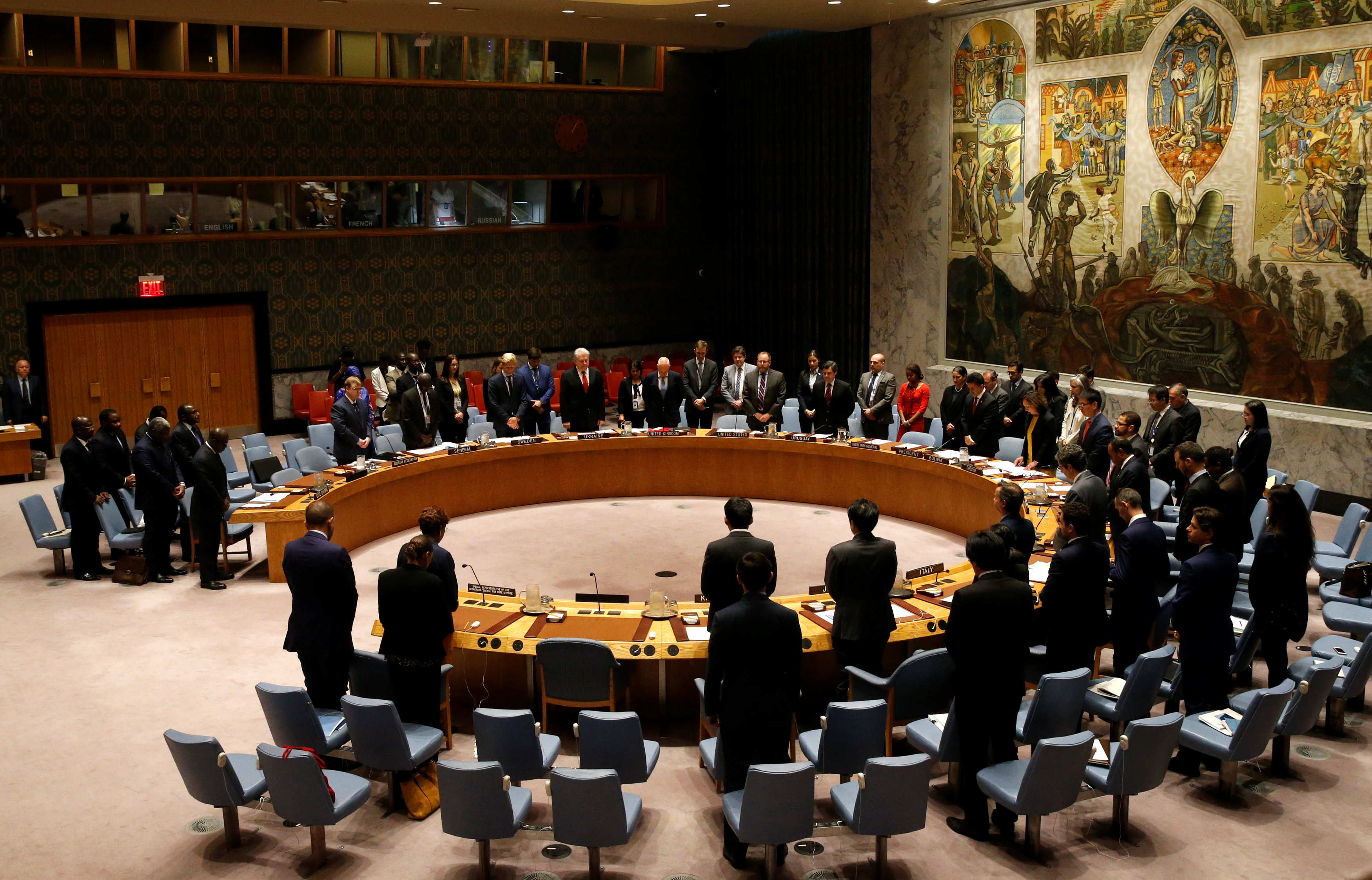 مجلس الأمن يقف دقيقة حداد على ضحايا كابول