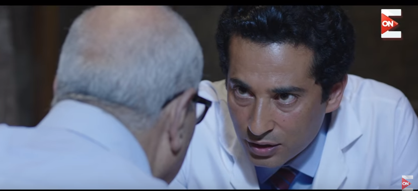 عمرو سعد في مشهد من مسلسل وضع امني