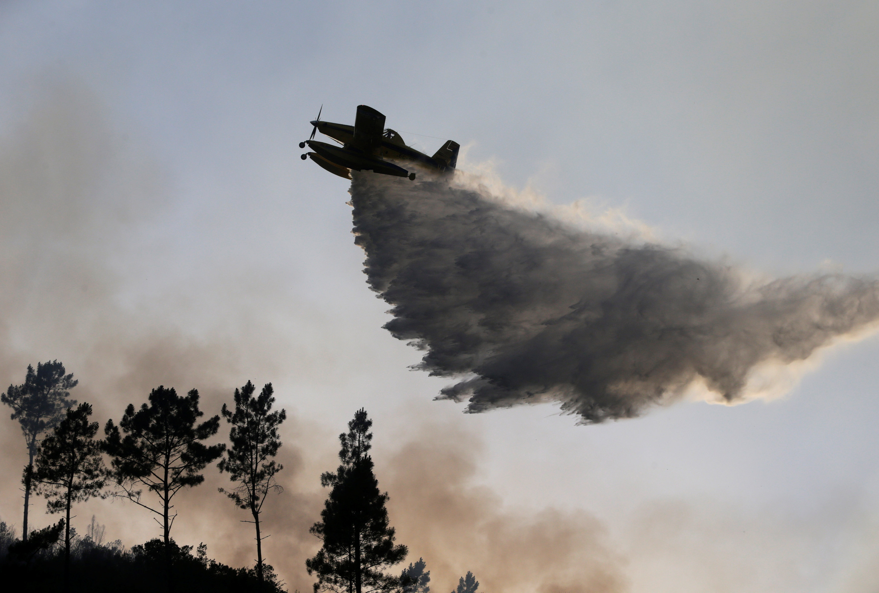 الاستعانة بطائرات اطفاء للسيطرة على الحرائق