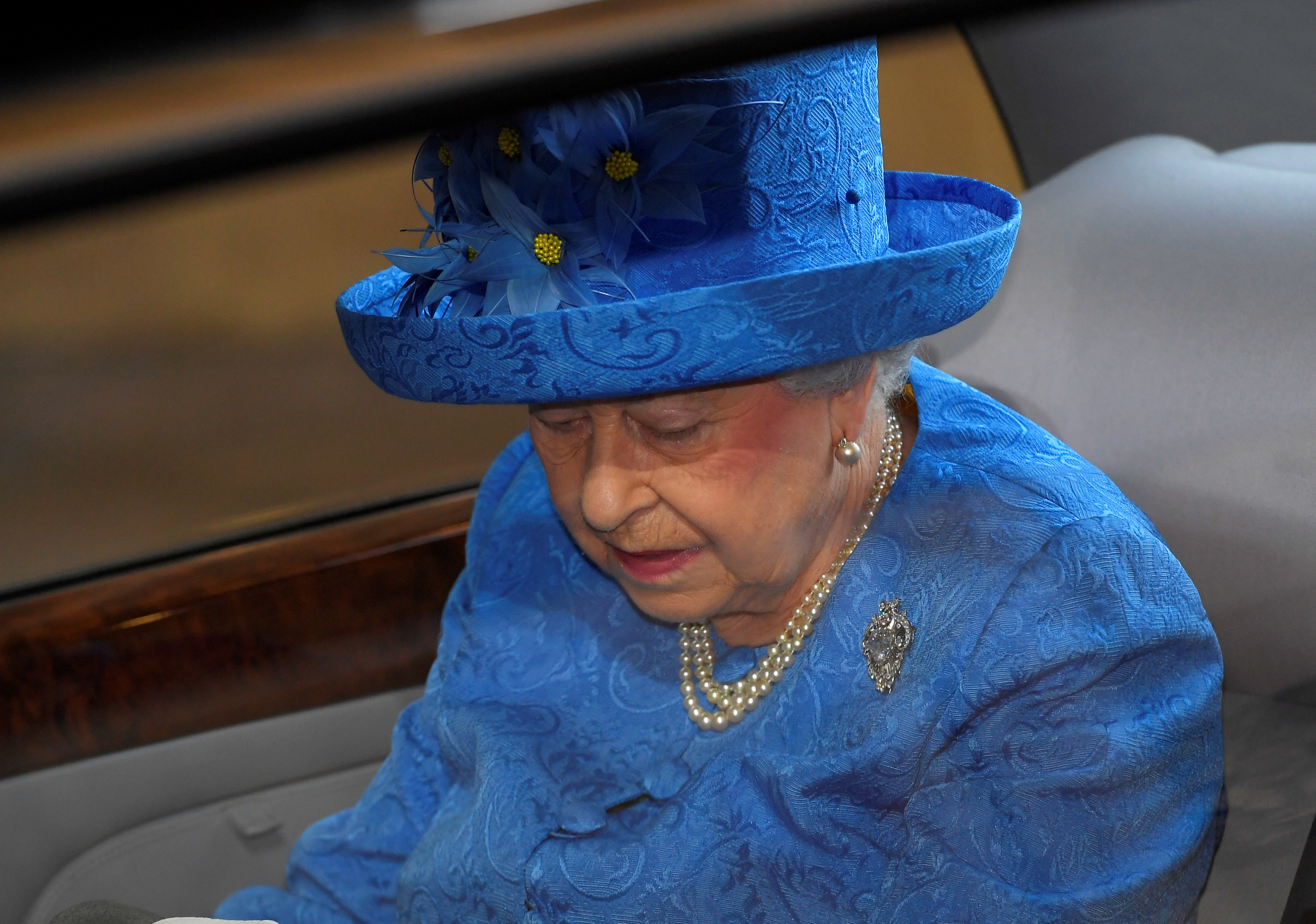 الملكة إليزابيث تصل مجلس العموم البريطانى لافتتاح جلسات البرلمان