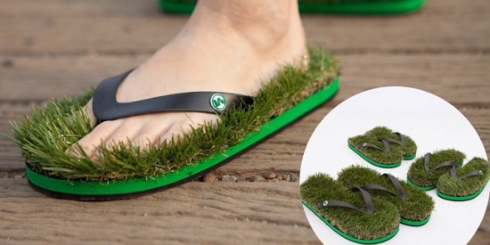 الحذاء بالأعشاب