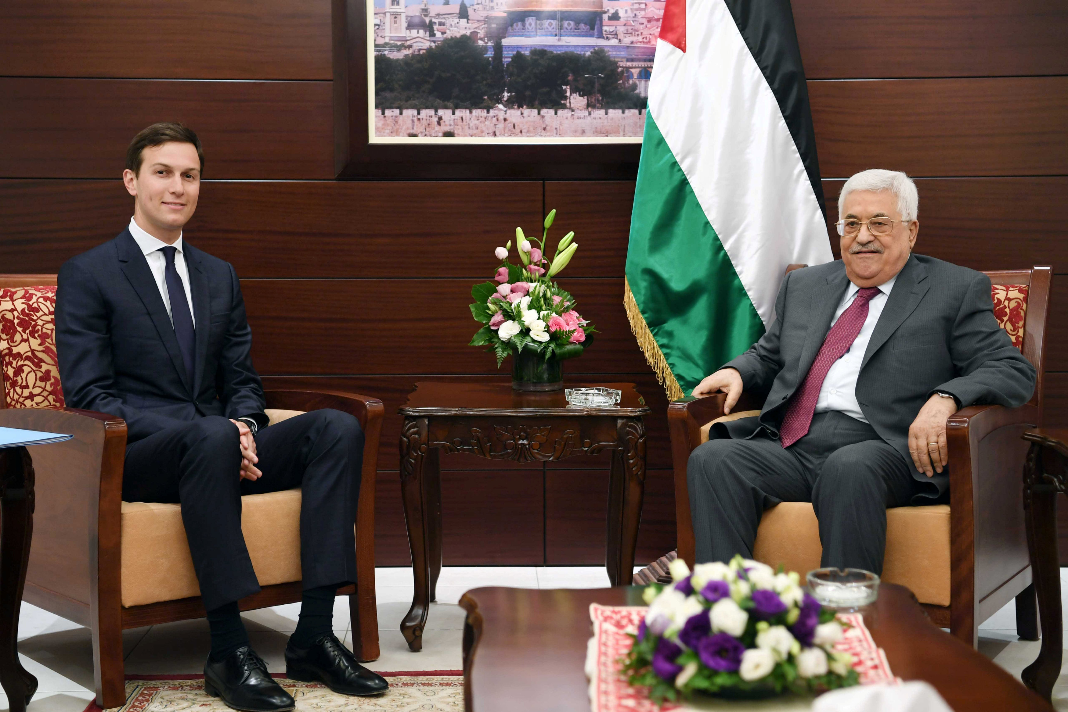 صهر ترامب يلتقى محمود عباس لمناقشة القضية الفلسطينية