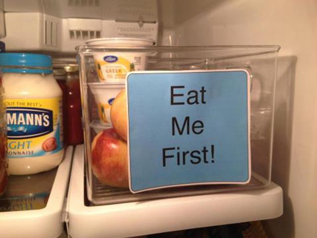 تنظيم الطعام بالثلاجة