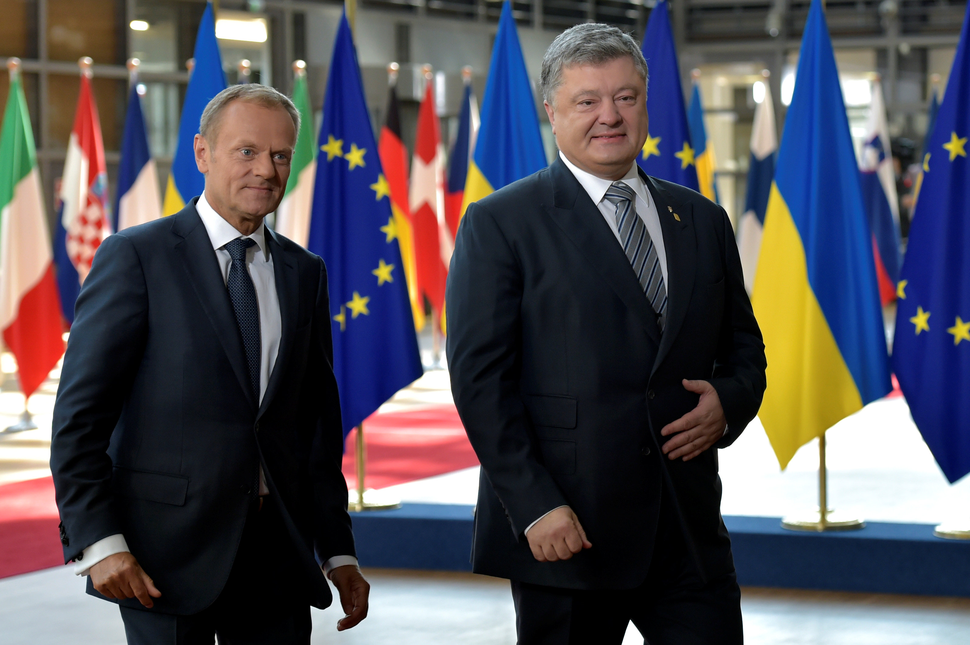 توسك والرئيس الأوكرانى