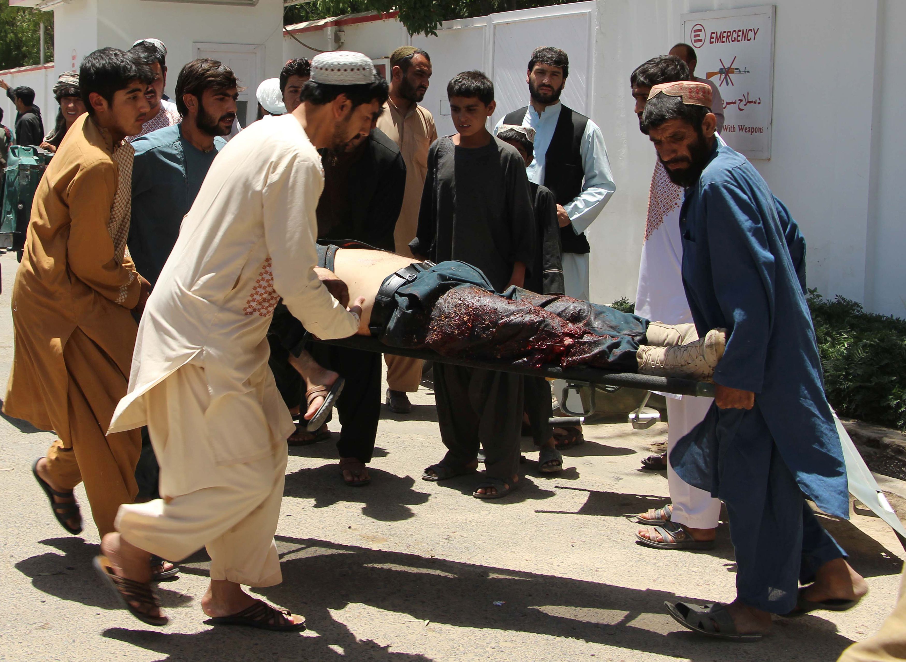مصابو انفجار أفغانستان